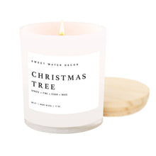 Load image into Gallery viewer, White Wood Jar Candle