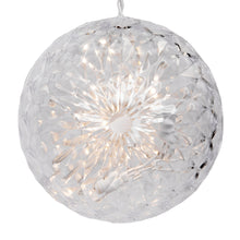 Load image into Gallery viewer, 30 Light x 6" LED Warm White Crystal Outdoor Ball