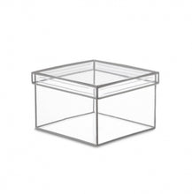Load image into Gallery viewer, Clear Looker Boxes Silver Trim W/Lid