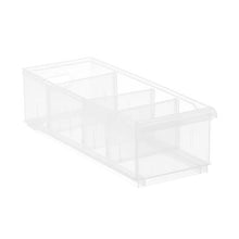 Load image into Gallery viewer, Clear Stackable Plastic Storage Bin