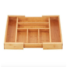 Load image into Gallery viewer, Bamboo Expandable Silverware Tray