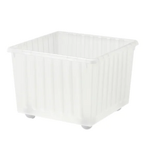 Load image into Gallery viewer, Storage Crate with Casters and Lid