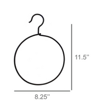 Load image into Gallery viewer, Black Metal Round Hanger
