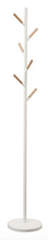 Load image into Gallery viewer, White &amp; Wood Coat Rack