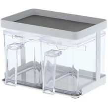 Load image into Gallery viewer, White Storage Container with Rack