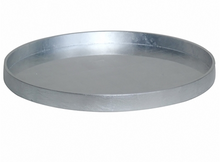 Load image into Gallery viewer, Silver Leaf Lacquered Round Tray
