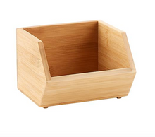 Load image into Gallery viewer, Bamboo Stacking Bin