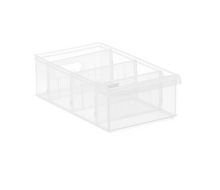 Load image into Gallery viewer, Clear Stackable Plastic Storage Bin