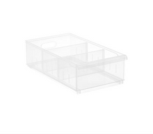Load image into Gallery viewer, Clear Stackable Plastic Storage Bin