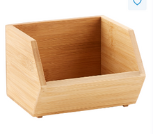 Load image into Gallery viewer, Bamboo Stacking Bin