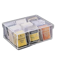Load image into Gallery viewer, Acrylic 9-Compartment Lidded Tea Box