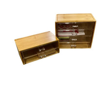 Load image into Gallery viewer, Wood &amp; Acrylic Desktop Drawer Organizer - 2 Piece Set